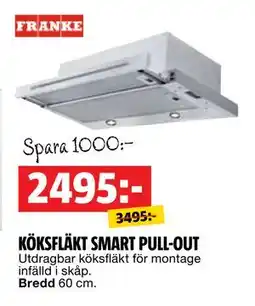 Bauhaus KÖKSFLÄKT SMART PULL-OUT, SEK 2495 erbjuda
