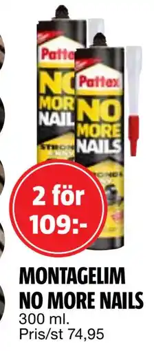Bauhaus MONTAGELIM NO MORE NAILS, SEK 109 erbjuda