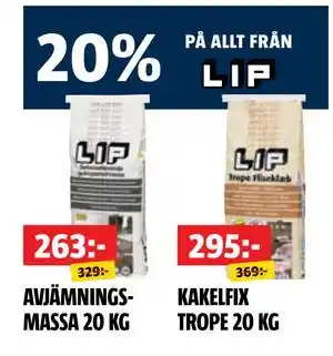 Bauhaus 20% PÅ ALLT FRÅN LIP erbjuda