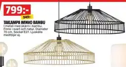 Bauhaus TAKLAMPA WINVO BAMBU, SEK 799 erbjuda