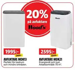 Bauhaus 20% på avfuktare Wood's erbjuda