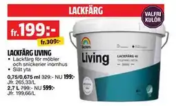 Bauhaus LACKFÄRG LIVING erbjuda