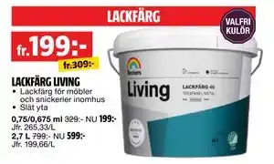 Bauhaus LACKFÄRG LIVING erbjuda