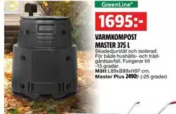 Bauhaus VARMKOMPOST MASTER 375 L, SEK 1695 erbjuda