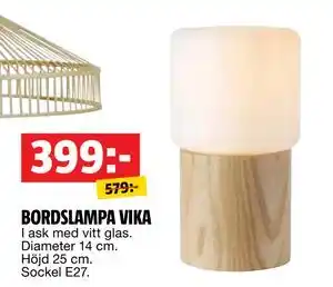 Bauhaus BORDSLAMPA VIKA, SEK 399 erbjuda