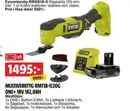 Bauhaus MULTIVERKTYG RMT18-1C20G ONE+ 18V 1X2,0AH, SEK 1495 erbjuda