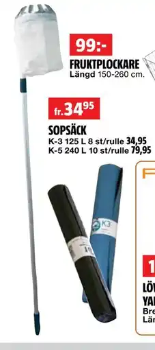 Bauhaus FRUKTPLOCKARE, SEK 99 erbjuda