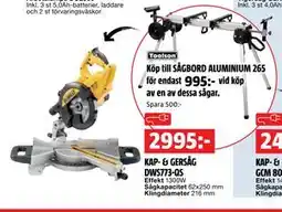 Bauhaus KAP- & GERSÅG DWS773-QS, SEK 2995 erbjuda