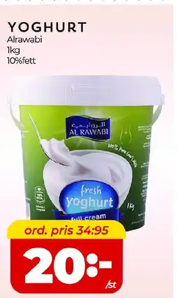 Matrix Butikerna AL RAWABI Yoghurt erbjuda
