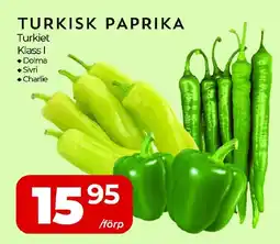 Matrix Butikerna Turkisk paprika erbjuda