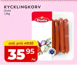 Matrix Butikerna Duda Kycklingkorv erbjuda
