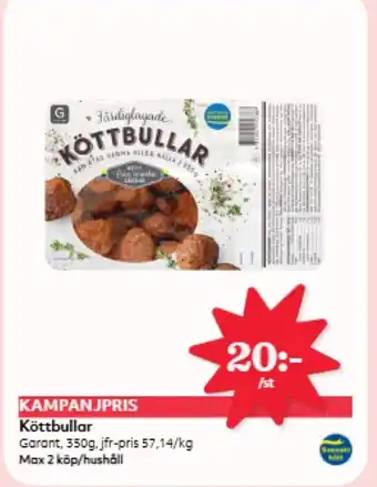 Hemköp Garant Köttbullar erbjuda