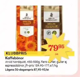 Hemköp Arvid Nordquist Kaffebönor erbjuda