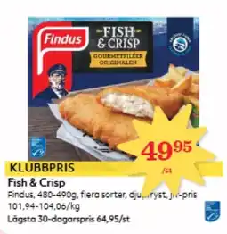 Hemköp Findus Fish & Crisp erbjuda