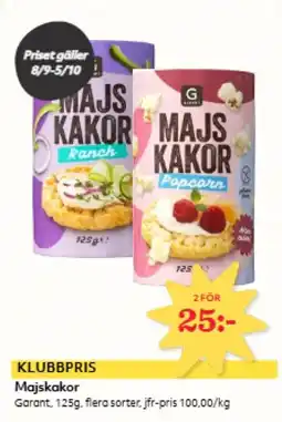 Hemköp Garant Majskakor erbjuda