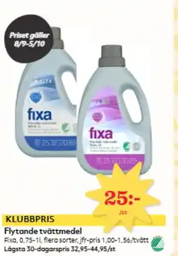 Hemköp Fixa Flytande tvättmedel erbjuda