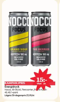 Hemköp NOCCO Energidryck erbjuda