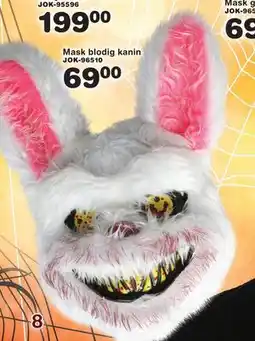 Lekextra Mask blodig kanin, SEK 69 erbjuda