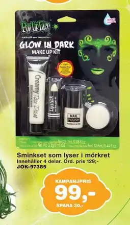 Lekextra Sminkset som lyser i mörkret, SEK 99 erbjuda
