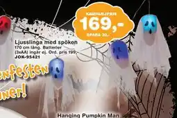 Lekextra Ljusslinga med spöken, SEK 169 erbjuda