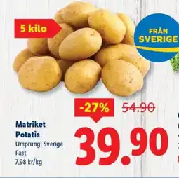 Lidl Matriket Potatis erbjuda