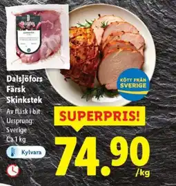 Lidl Dalsjöfors Färsk Skinkstek erbjuda