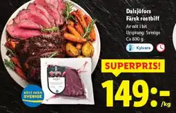 Lidl Dalsjöfors Färsk rostbiff erbjuda