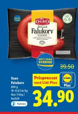 Lidl Scan Falukorv erbjuda
