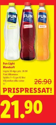 Lidl Fun Light Blandsaft erbjuda