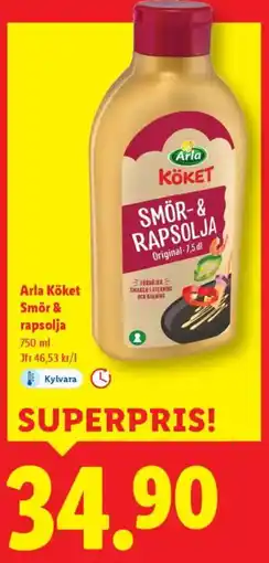 Lidl Arla Köket Smör & rapsolja erbjuda
