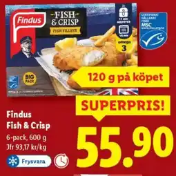 Lidl Findus Fish & Crisp erbjuda