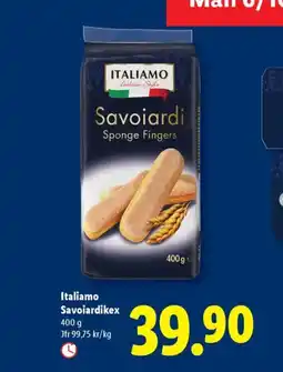 Lidl ITALIAMO Savoiardikex erbjuda