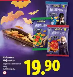 Lidl Halloween Majssnacks erbjuda