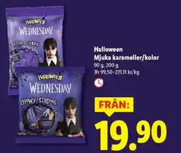 Lidl Halloween Mjuka karameller/kolor erbjuda