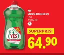 Lidl YES Diskmedel platinum erbjuda
