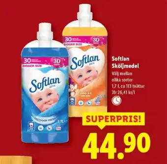 Lidl Softlan Sköljmedel erbjuda