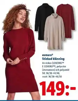 Lidl EsmaraⓇ Stickad klänning erbjuda