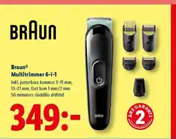 Lidl BRAUN Multitrimmer 6-i-1 erbjuda