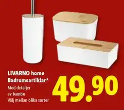 Lidl LIVARNO HOME Badrumsartiklar erbjuda