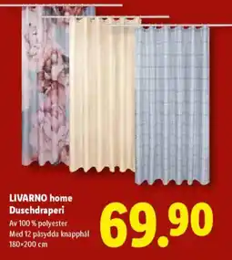 Lidl LIVARNO HOME Duschdraperi erbjuda