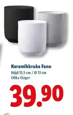 Lidl Keramikkruka Fano erbjuda