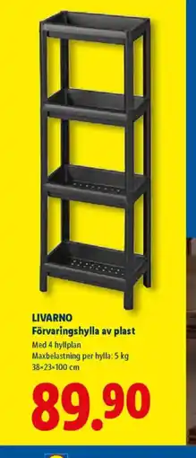 Lidl LIVARNO Förvaringshylla av plast erbjuda