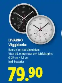 Lidl LIVARNO Väggklocka erbjuda