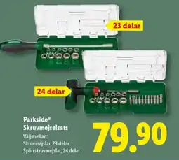 Lidl Parkside® Skruvmejselsats erbjuda