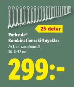 Lidl Parkside® Kombinationsskiftnycklar erbjuda