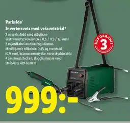 Lidl Parkside Invertersvets med veksvetstråd erbjuda