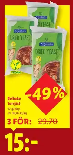 Lidl Belbake Torrjäst erbjuda