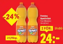 Lidl Freeway Apelsinläsk erbjuda