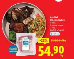 Lidl Matriket Knäckta revben erbjuda