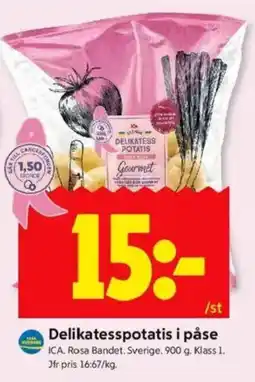 ICA Kvantum ICA Delikatesspotatis i påse erbjuda